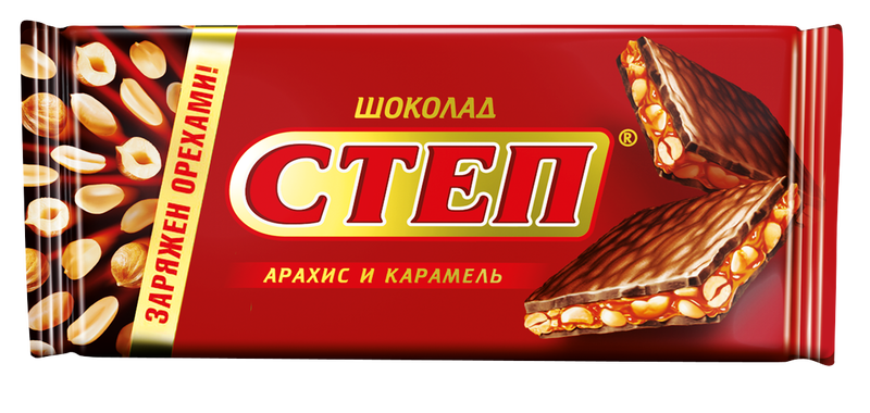 «Степ» арахис и карамель 100 гр.