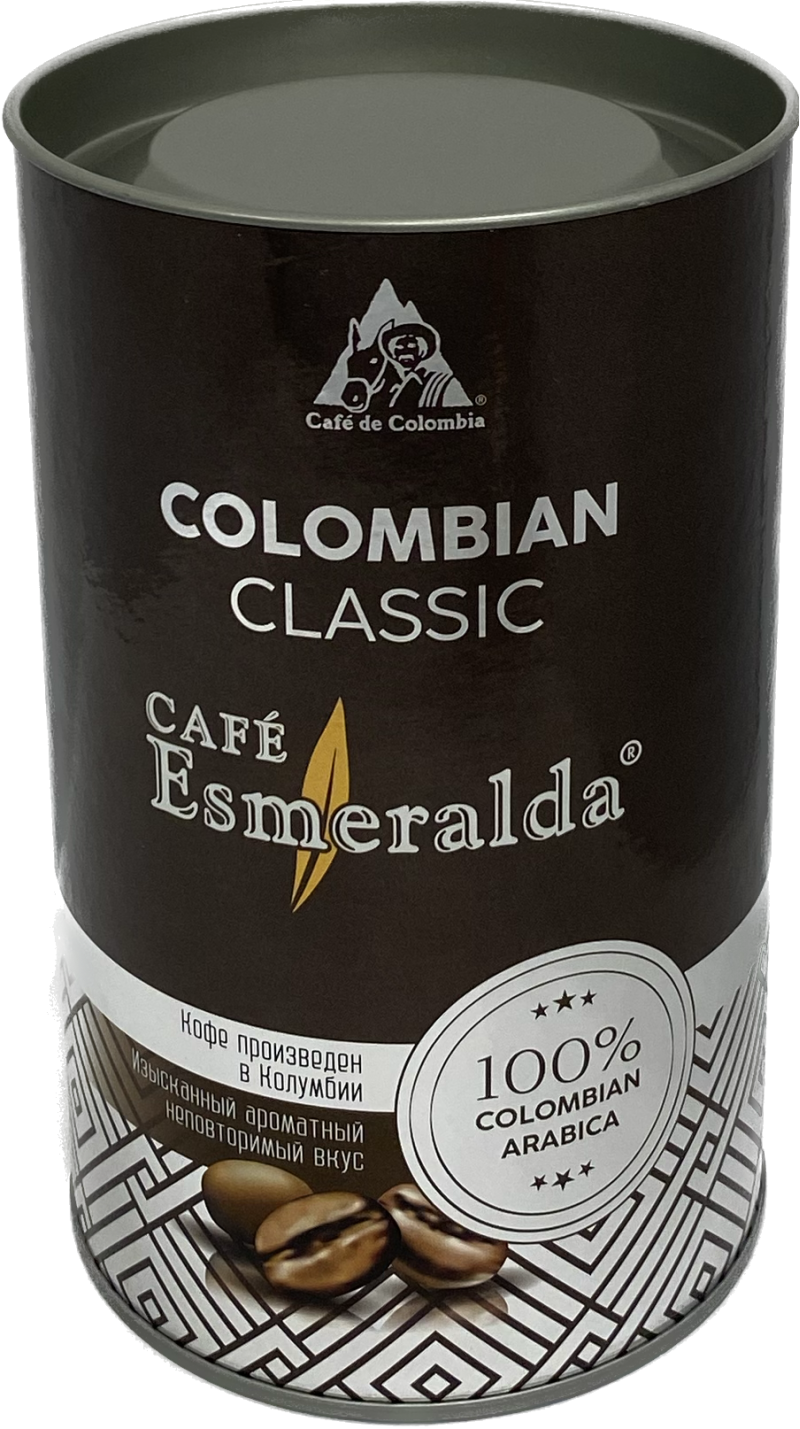 Кофе в тубе "Colombian Classic" (зерно 150 г. "CAFE Esmeralda")