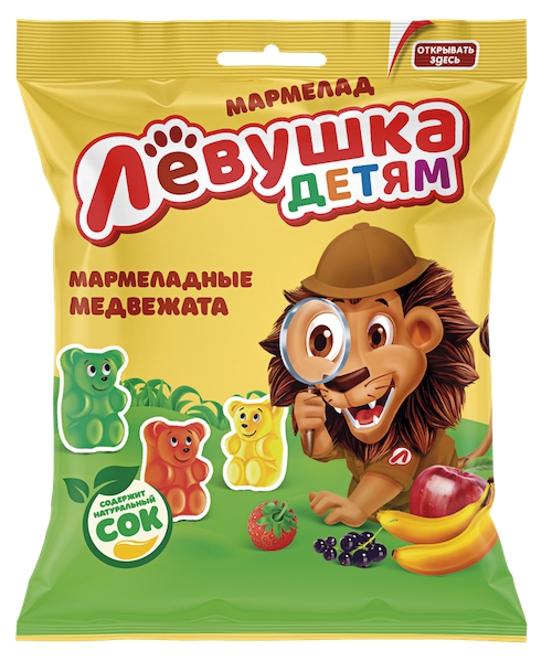 Жевательный мармелад "Левушка  детям"",35 гр.