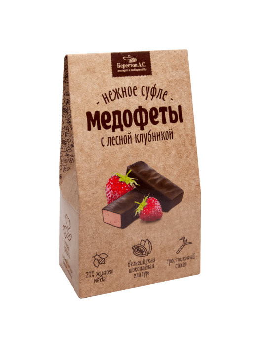 Медофеты Суфле с лесной клубникой, 150г