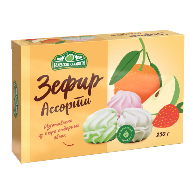 Зефир белевский "Ассорти"250 гр.