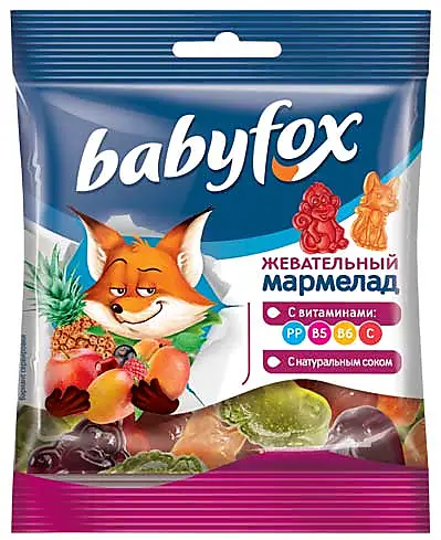 Жевательный мармелад "Беби фокс" 30 гр.