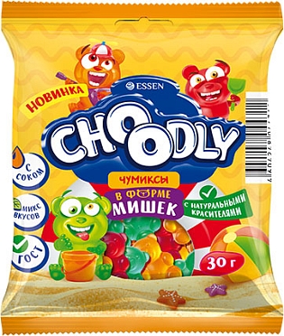 «CHOОDLY»® МАРМЕЛАД ЖЕВАТЕЛЬНЫЙ В ФОРМЕ МИШЕК 30 гр