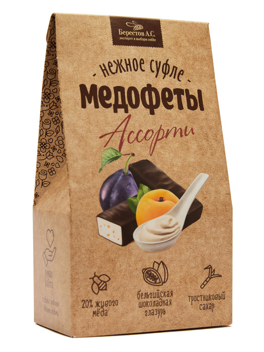 Медофеты Суфле Ассорти с курагой/черносливом, 150г