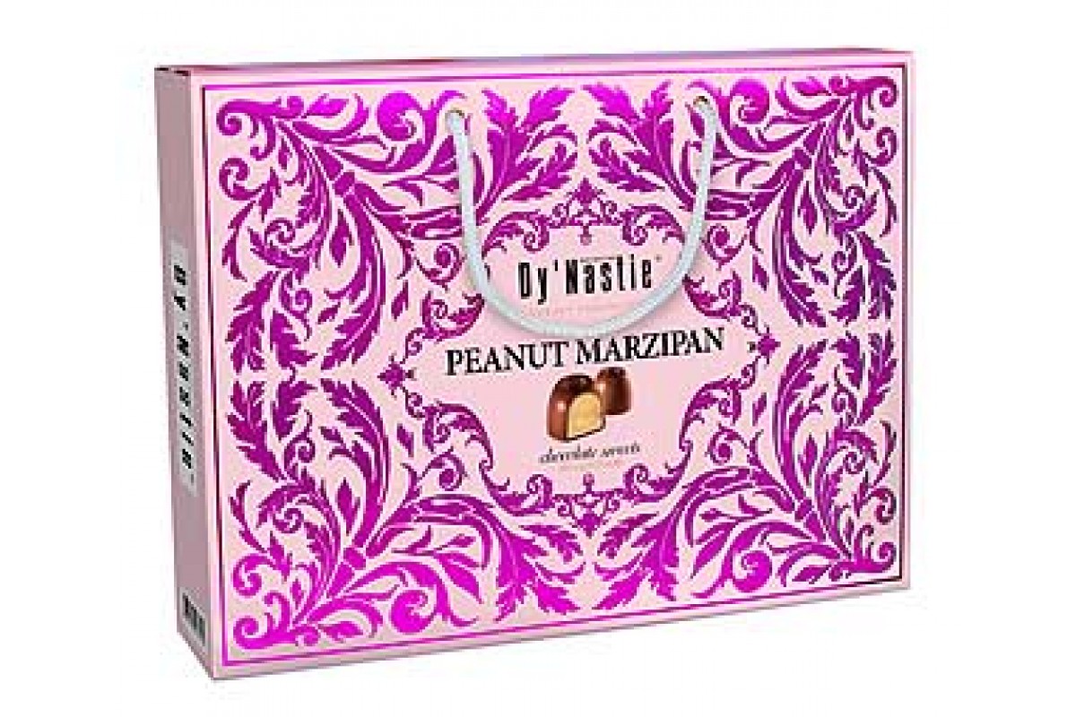 Шоколадные конфеты Dy'Nastie PEANUT MARZIPAN сумочка 180 гр.