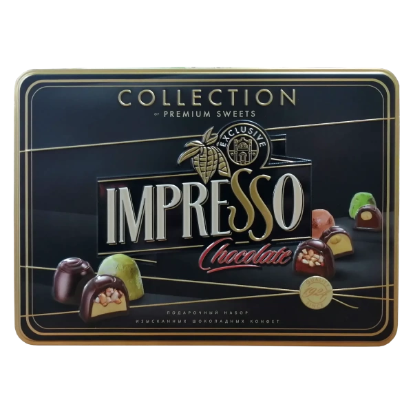 Подарочный набор шоколадных конфет «Impresso» рremium, ж.б. 423 гр.