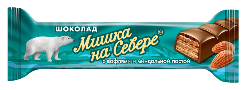 "Мишка на Севере" с вафлями и миндальной пастой 40 гр.