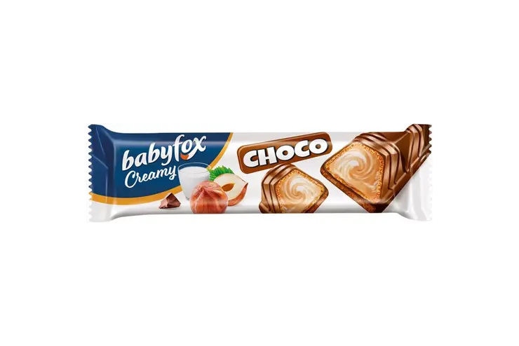 «BabyFox», вафельный батончик Creamy Choco, 23 гр