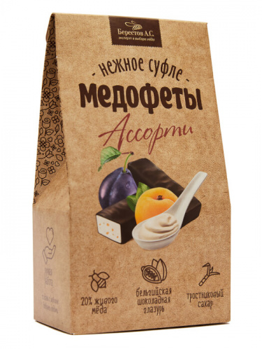 Медофеты Суфле Ассорти с курагой/черносливом, 150г