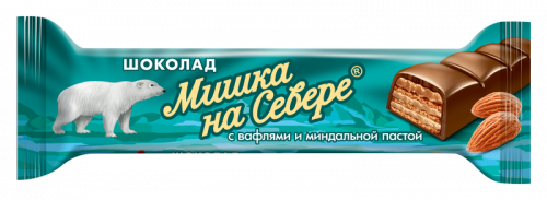 "Мишка на Севере" с вафлями и миндальной пастой 40 гр.