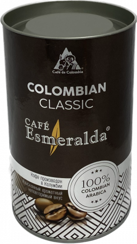 Кофе в тубе "Colombian Classic" (зерно 150 г. "CAFE Esmeralda")
