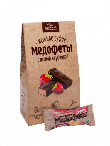 Медофеты Суфле с лесной клубникой, 150г