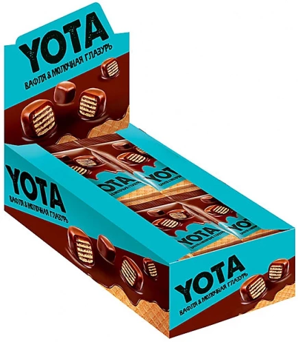 «Yota», драже вафля в молочно-шоколадной глазури, 40 гр.