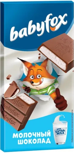 «BabyFox», молочный шоколад, 90 гр