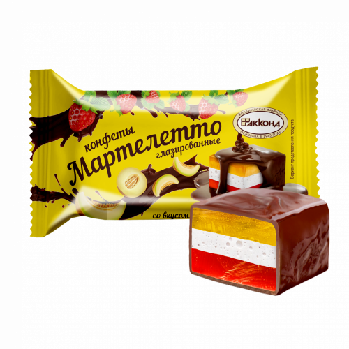 Конфеты "Мартелетто  Дыня, Клубника, йогурт  1 кг.