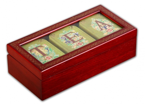 Hilltop "Tea" набор зеленого и черного листового чая в подарочной шкатулке, 150 г.