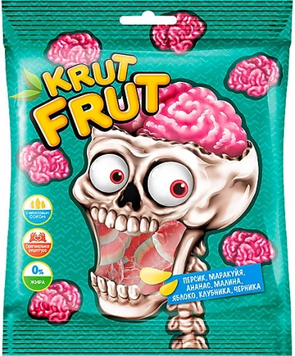 «KrutFrut», мармелад жевательный «Мозг», 70 гр