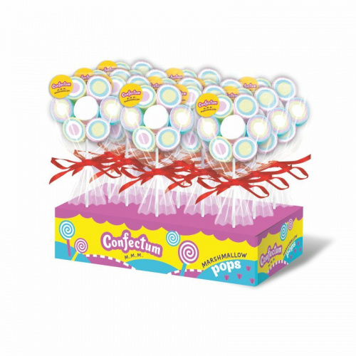Маршмеллоу "Confectum Marshmallow pops" в форме цветочка 28гр